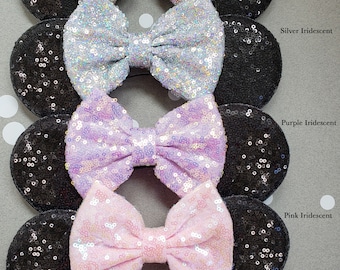 Iridescent Minnie Mouse Ears, Magic Mirror Mickey Mouse Ears, Disney Headband, Disney Gift, Minnie Mouse Headband, Disney Minnie Headband,