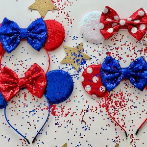 Mouse Ears, sequin ears, pastel mouse ears, custom color ears, Rose Gold Mickey Mouse Ears, Headband, , Minnie Mouse Headband
