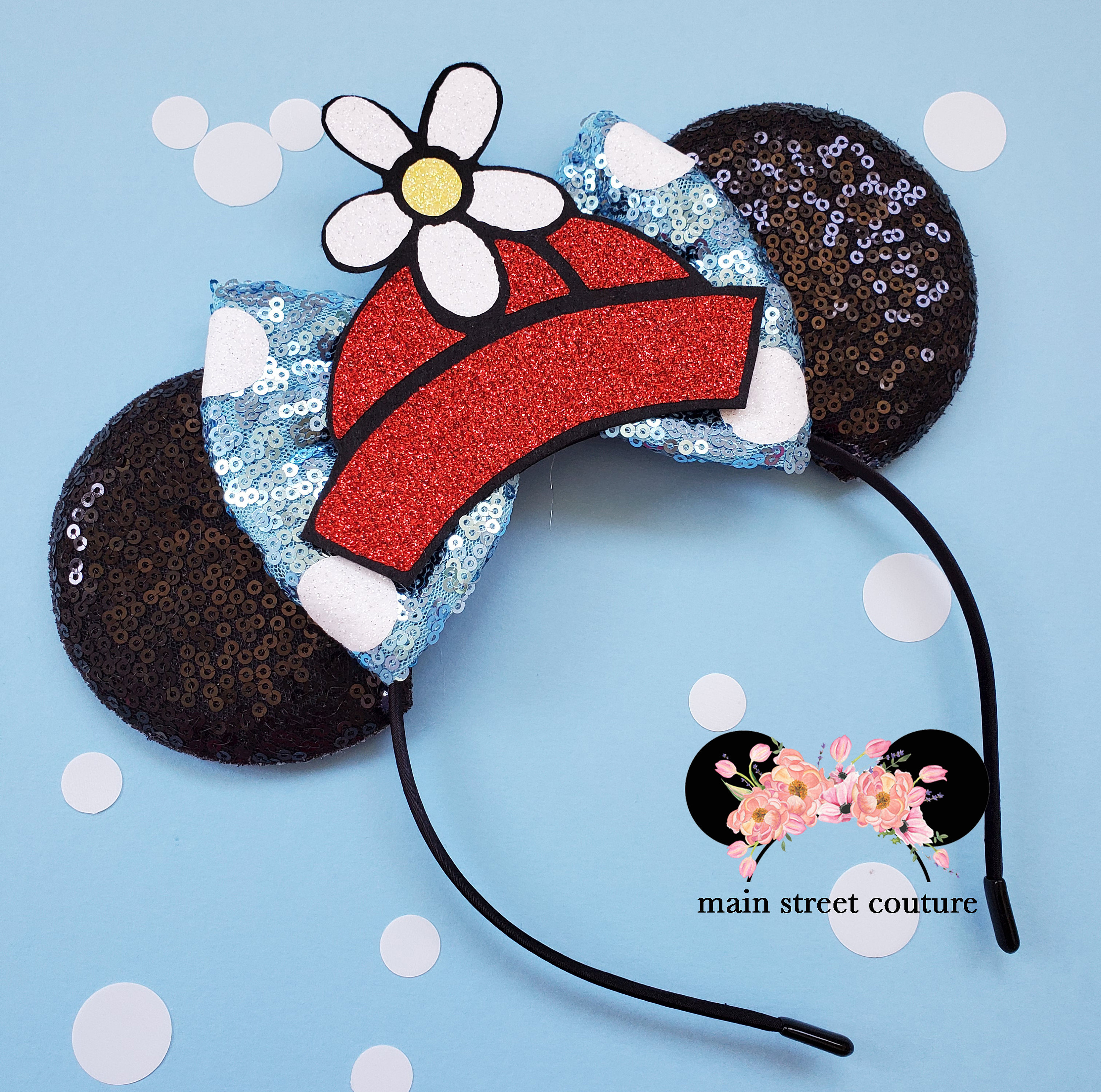 Disney Main Street Couture Embellished Joyful Holiday Headband Holiday ears have started arriving at Walt Disney World  main image 4