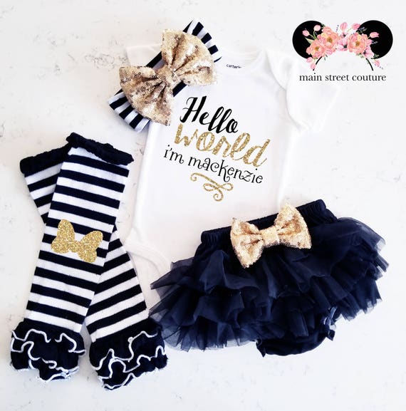 black and gold baby girl clothes