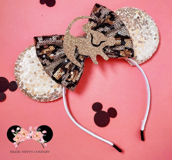 ☆US Disney Parks☆ミニーカチューシャ ライオンキング LION KING Simba and Leopard , Animal Kingdom Ears, Animal