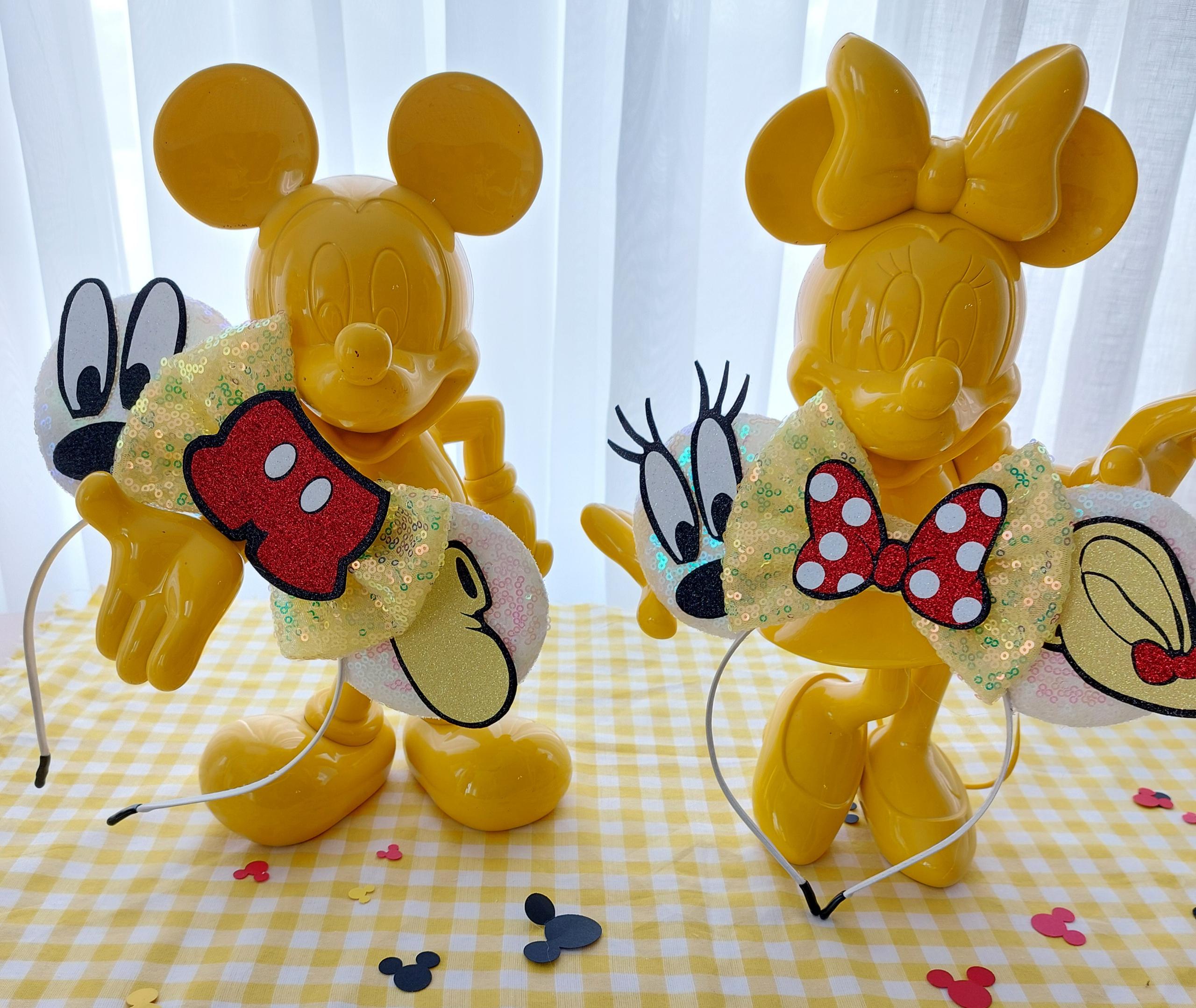 Main Street Couture Disney Mickey Glass Crystal Two Tone Denim Knotted Headband s-l1200.jpg main image 3