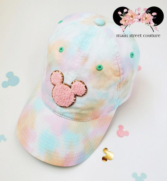 Pastel Tie Dye Womens Baseball Cap 