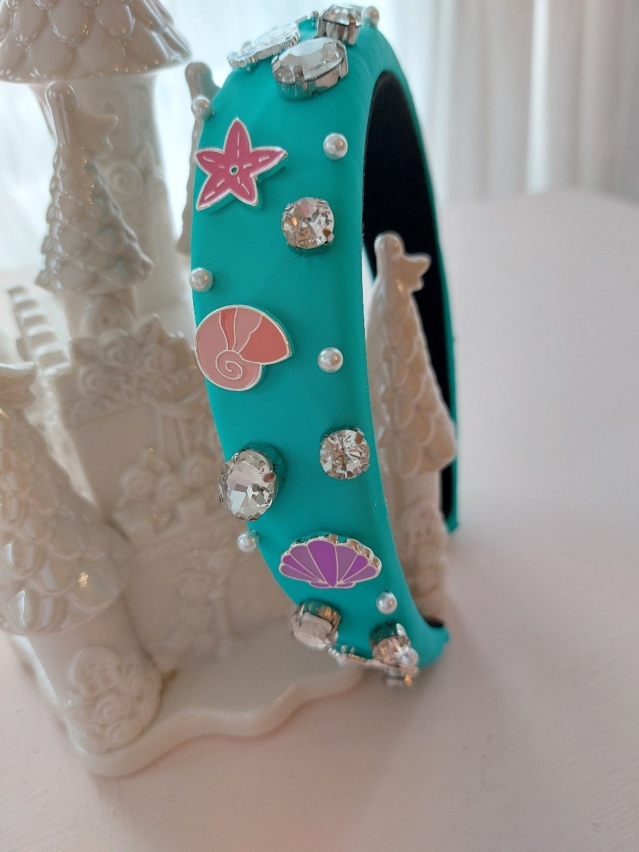 Teal Padded Headband - Etsy display picture 1