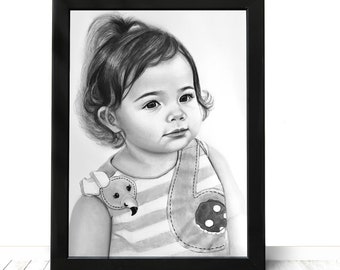 Child Custom Portrait Sketch for any occasion