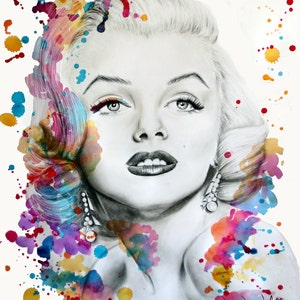 Printable Download Art Marilyn Monroe Portrait Download