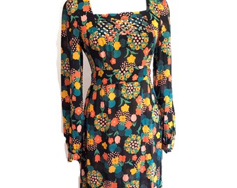 Bold Floral Dress - Etsy