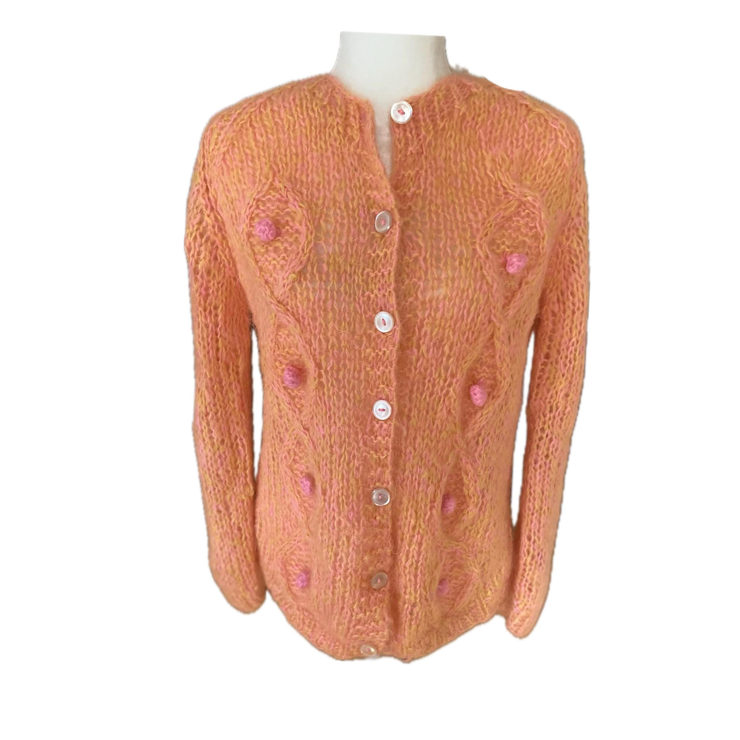 ドスペ 美品 vintage 50s 60s mohair cardigan ドスペ 美品 vintage 50s 60s mohair cardigan ドスペ 美品