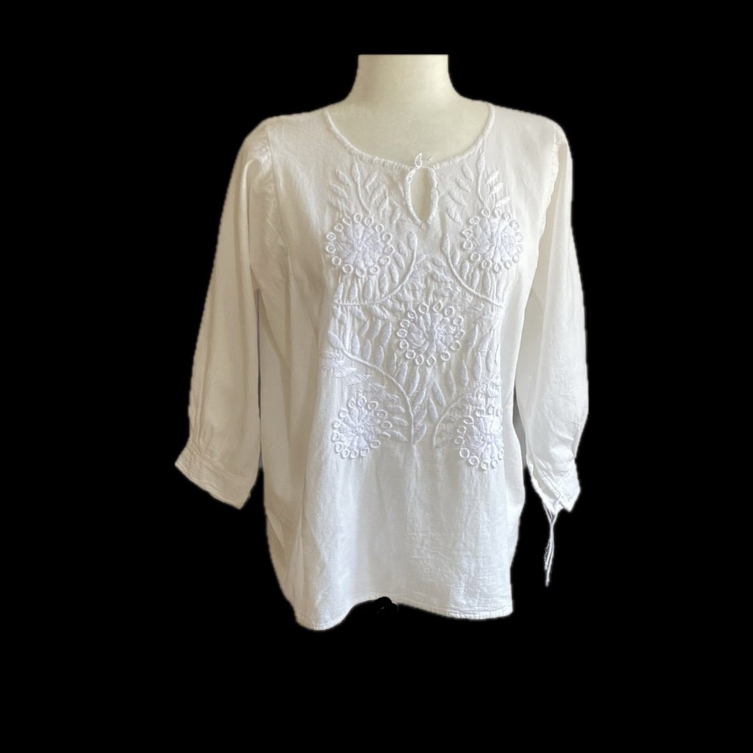 Maya Embroidered Blouse Dusty Mint main image 1