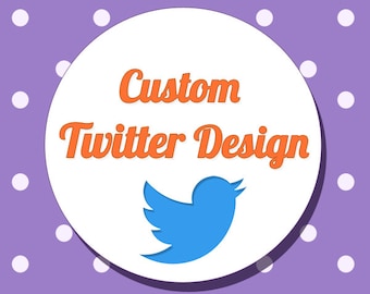 Twitter personnalisé en-tête Image Design / Twitter bannière / Twitter la Photo de couverture