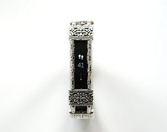Handmade Silver Tone Fitness Bracelet Wrap Cover Alta Fits Fitbit Alta Other Bands
