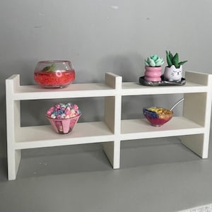 Mini shelf, bookshelf 1:6 and 1/12 scale