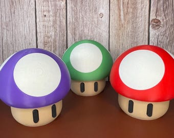 Super Mario Mushroom Jar | Toad stash container | 3D Printed