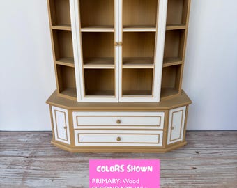 Miniature Victorian Hutch | Mini Display Cabinet | Compatible with miniverse and mini brands 1:6 scale