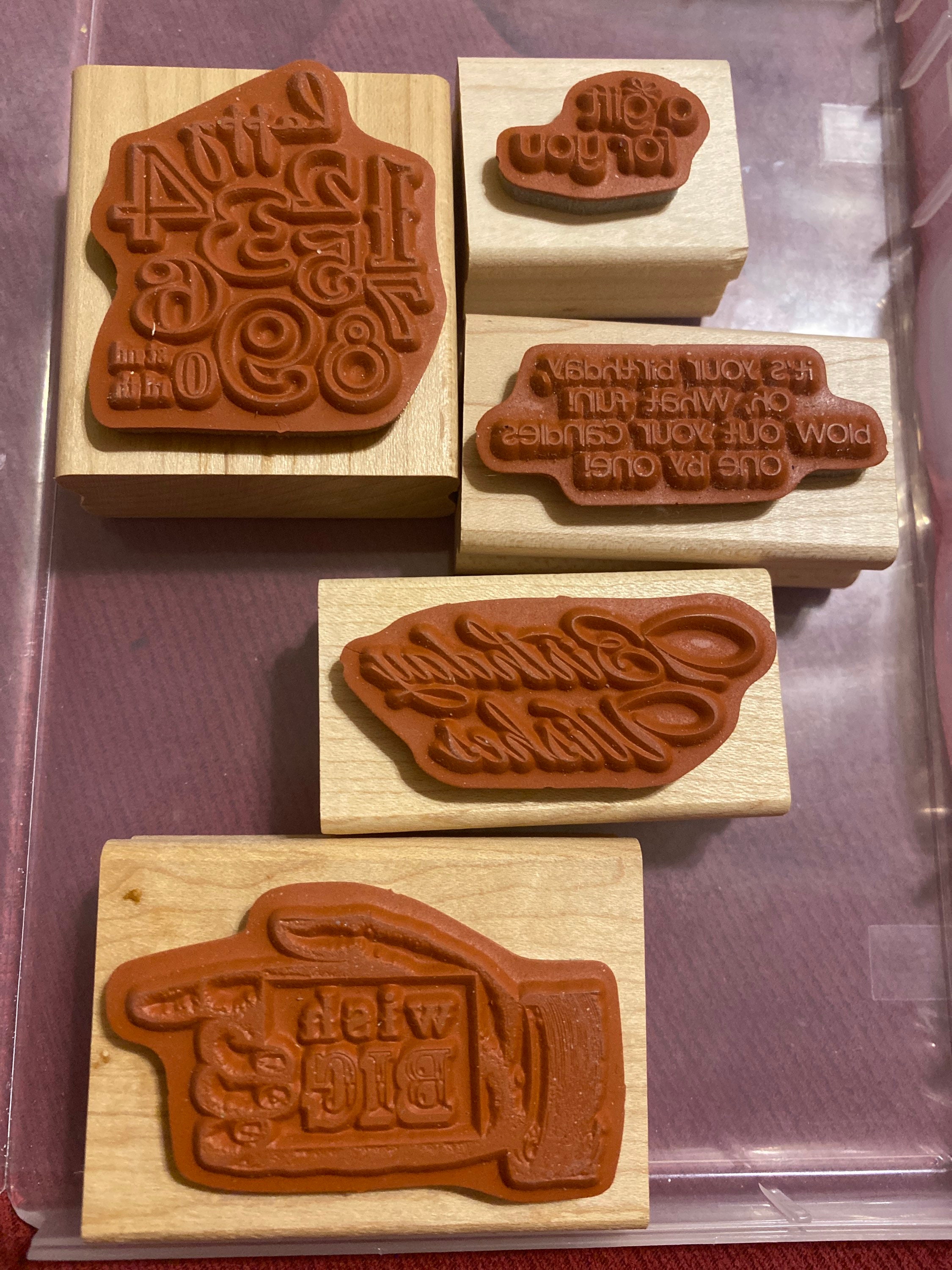 Stampin up Wood Block Mix 1 Etsy