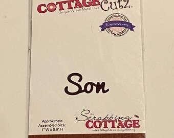 Destash-CottageCutz Son Die Cut (CCX-063)