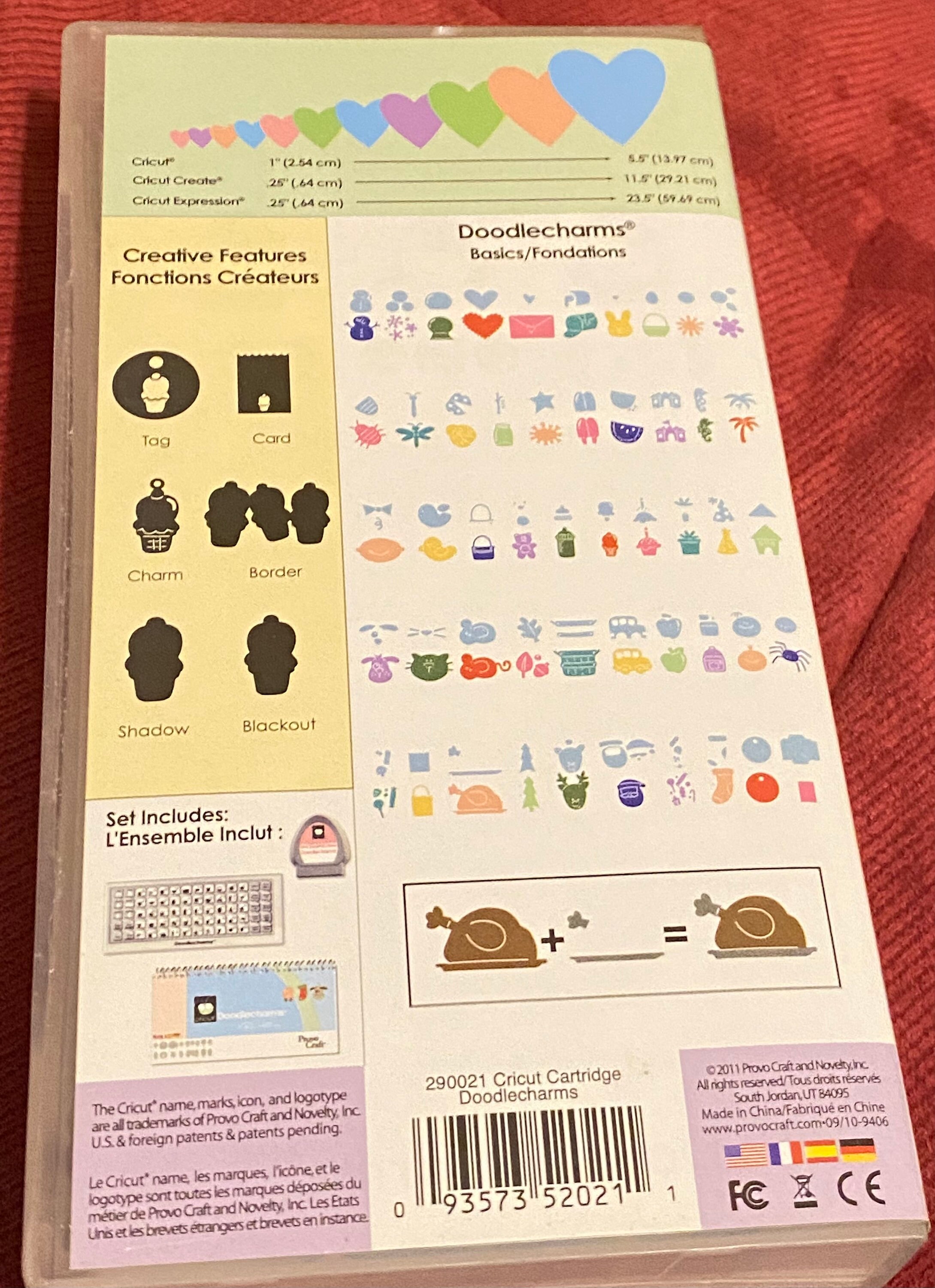 Cricut Doodlecharms Shapes Cartridge Etsy