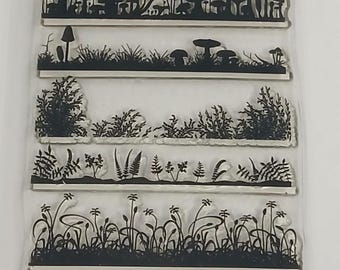 Destash-Nature Borders Stamps