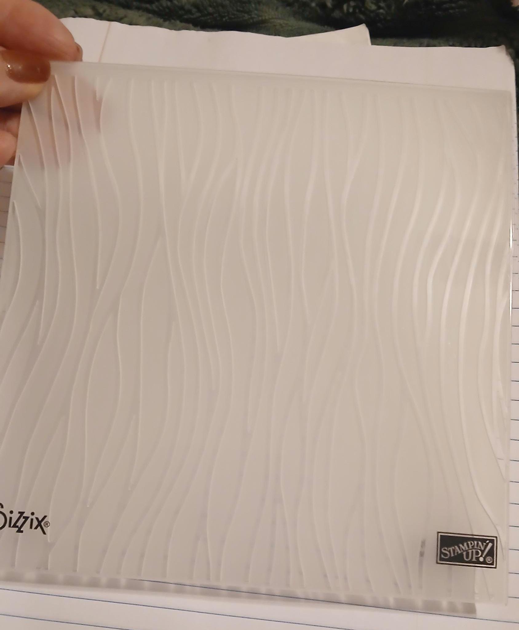 Stampin' up Seaside Textured Impressions Embossing Folder Sizzix Big ...