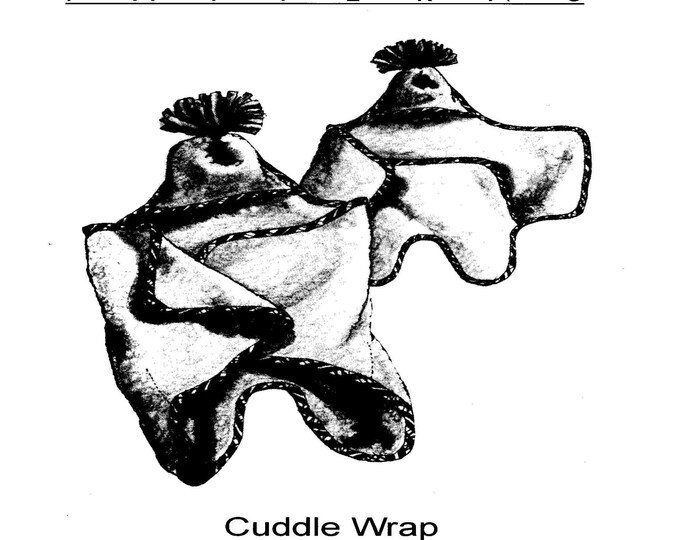 New, Great Copy - Infant Cuddle Wrap -quick & Easy Pattern - Tassled ...
