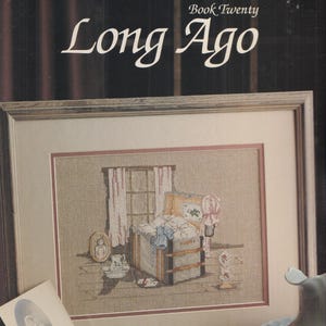 Stara ulotka Pauli Vaughan Counted Cross Stitch - Dawno temu - Książka dwudziesta - Około 1988 r.