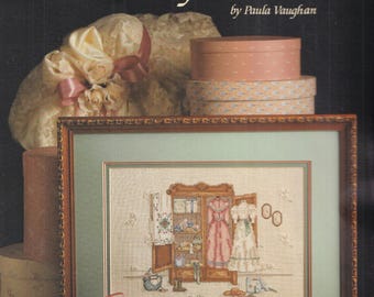Vintage Paula Vaughan Counted Cross Stitch Leaflet - A Cameo of the Past - Book Eight - Circa 1987