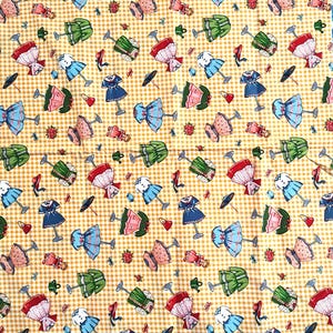 Sklep z sukienkami, OOP Michael Miller Głęboka żółta kratka Gingham Popularny bawełniany nadruk - 1 jard