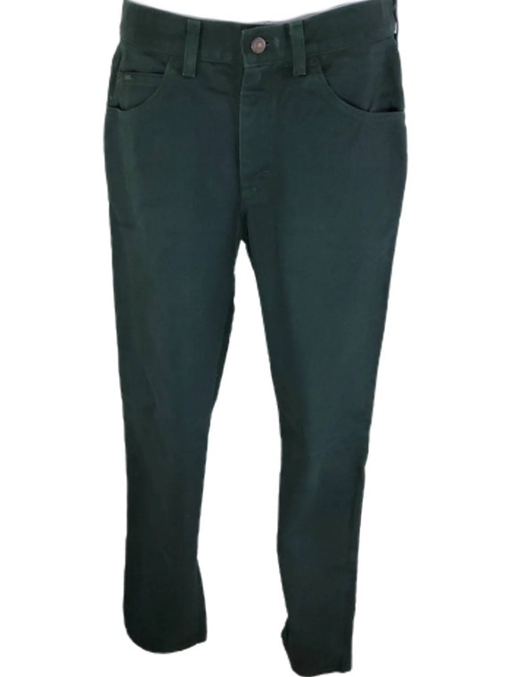 Vintage 80s High Waisted Green Jeans Mom Jeans Lee