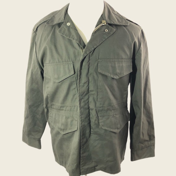 Vintage 70s Men’s Hunting Field Jacket Army Green