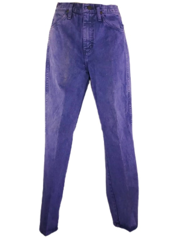 Vintage 80s 90s High Waisted Purple Mom Jeans like