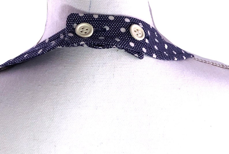 Vintage 80s Polka Dot Sundress Halter Top Summer Dress Apple Print Navy Blue 1980s Sundress