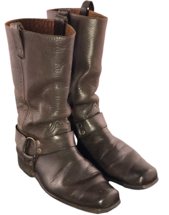 Vintage 70s Harness Boots Vintage Sears Boots Moto
