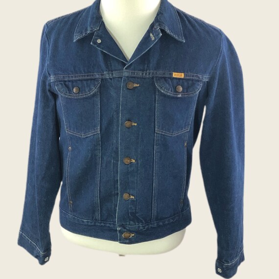 Vintage 60s 70s Denim Jacket Men’s Rustler Faded D