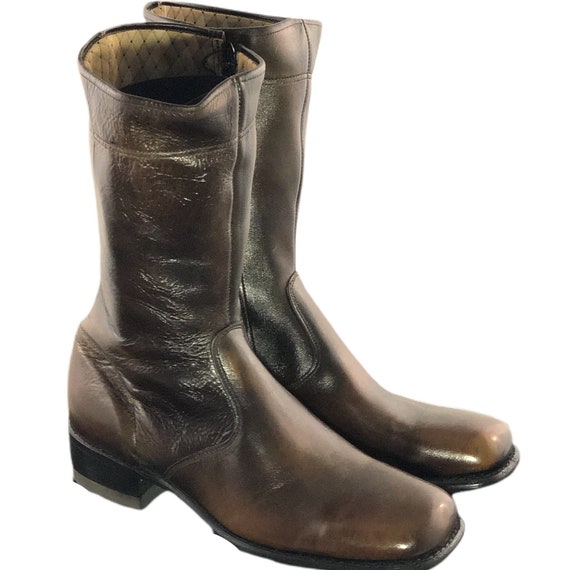 Vintage 70s Zipper Boots ACME Studio 54 Disco Boot
