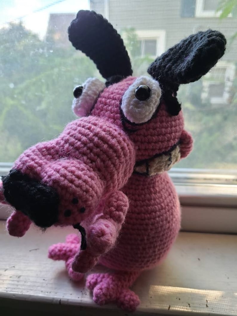Crochet Courage the Cowardly Dog Etsy