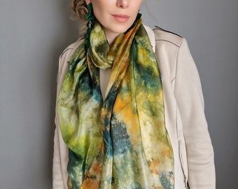 Silk Scarf,  Silk Women Shawl, Wrap Shawl /602/