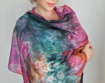 Silk Scarf,  Silk Women Shawl, Wrap Shawl /607/