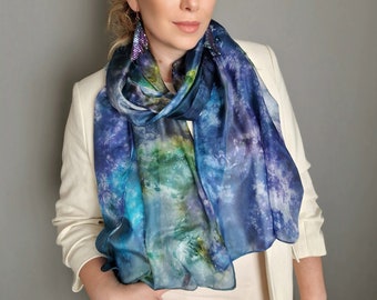 Silk Scarf,  Silk Women Shawl, Wrap Shawl /599/