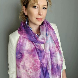 Silk Scarf, Silk Women Shawl, Wrap Shawl /600/ image 2