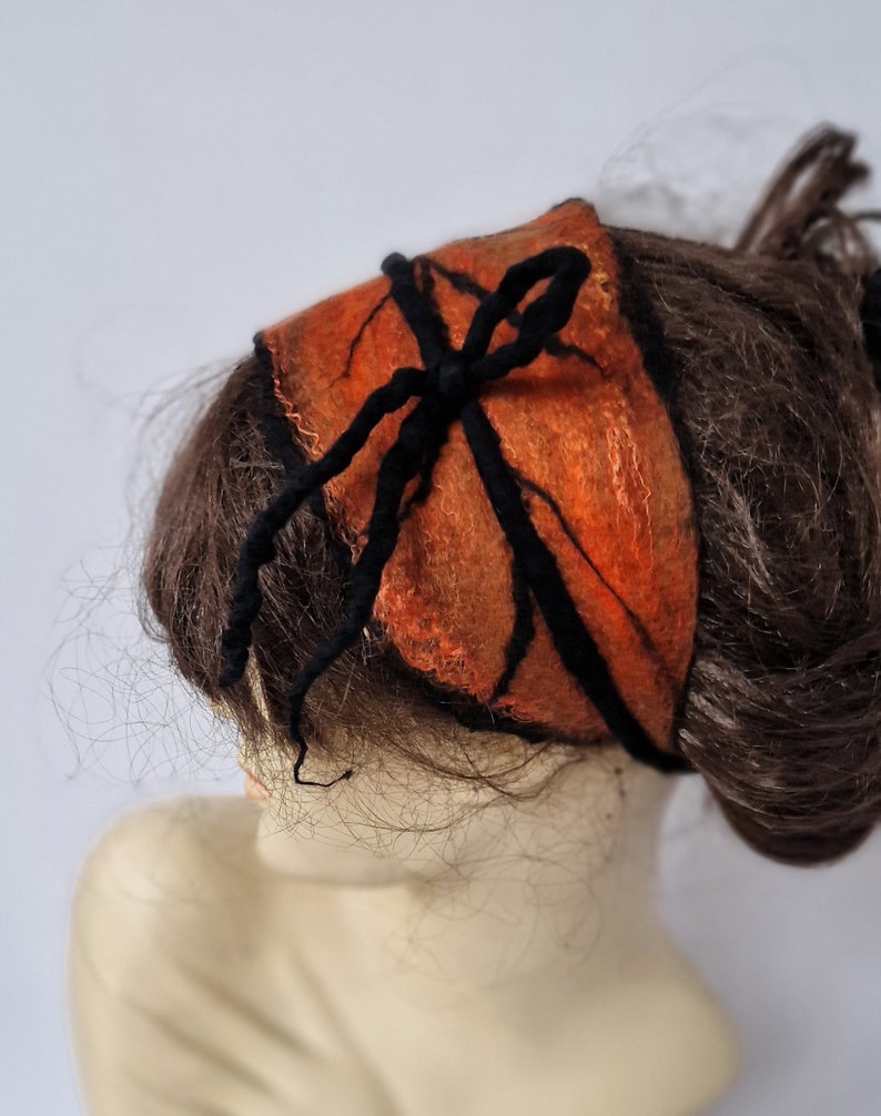 FELTED HEADBAND, Felted Cap, felted hat image 2