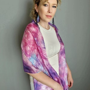 Silk Scarf, Silk Women Shawl, Wrap Shawl /600/ image 5