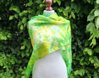 Silk Scarf,  Silk Women Shawl, Wrap Shawl /609/