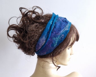 FELTED HEADBAND, Felted Cap, felted hat
