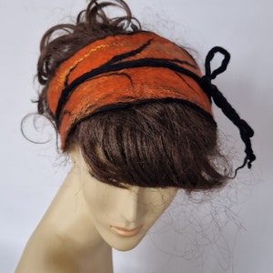 FELTED HEADBAND, Felted Cap, felted hat image 3