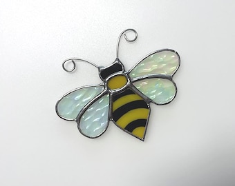 Handmade Stained Glass Bee Suncatcher
