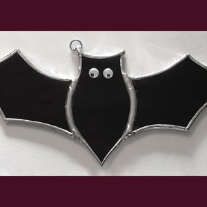 Handmade Stained Glass Bat image 1