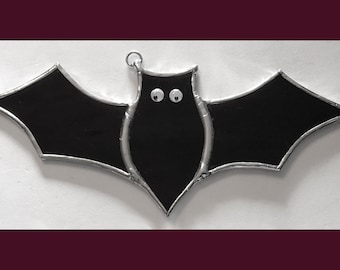 Handmade Stained Glass Bat