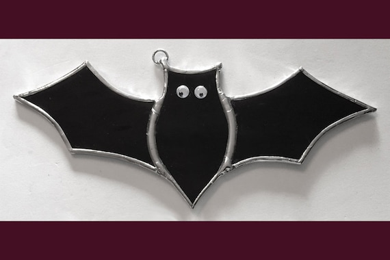 Handmade Stained Glass Bat - Etsy
