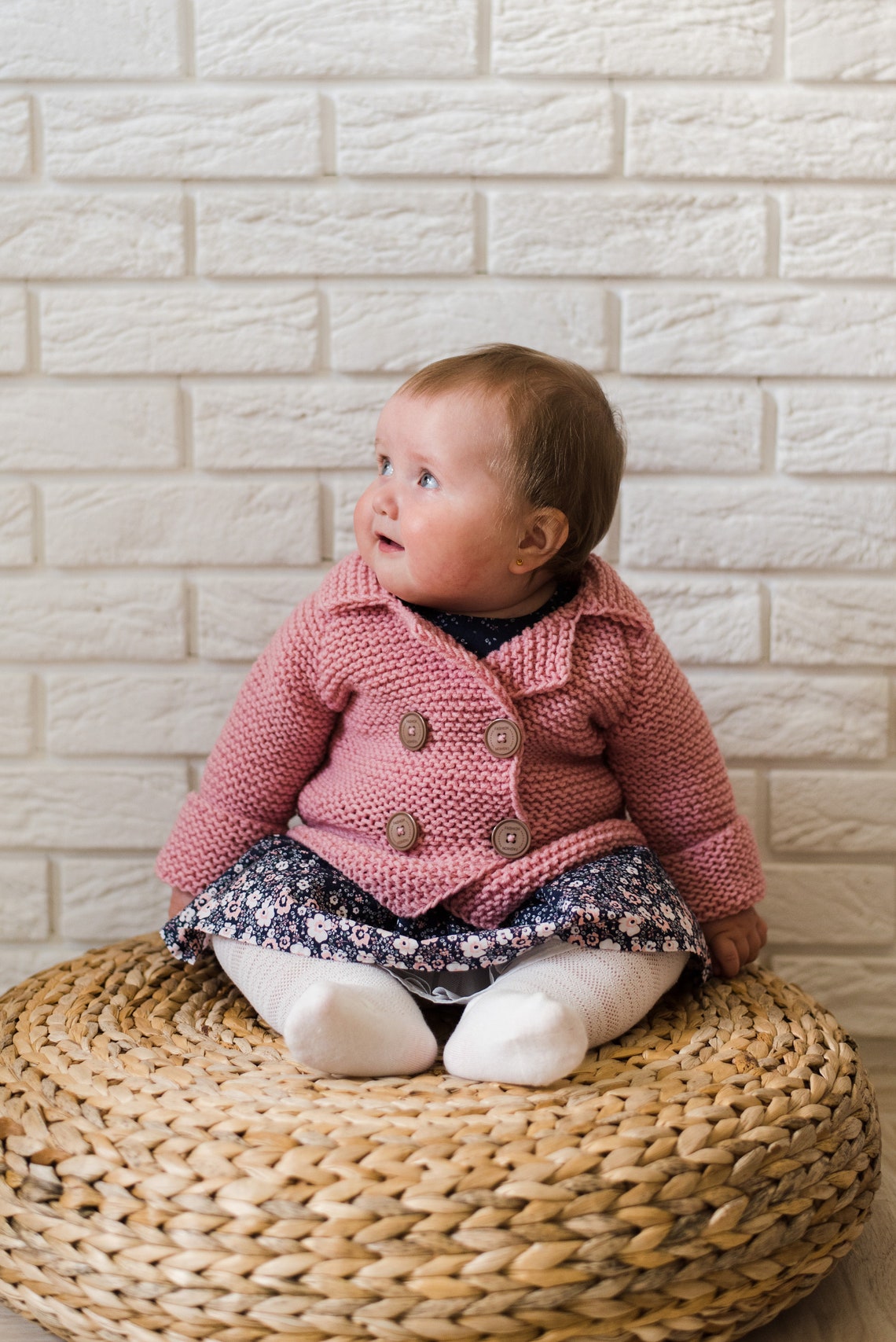 Pink Baby Cardigan // Pastel Cardigan Baby Girl Cardigan Etsy