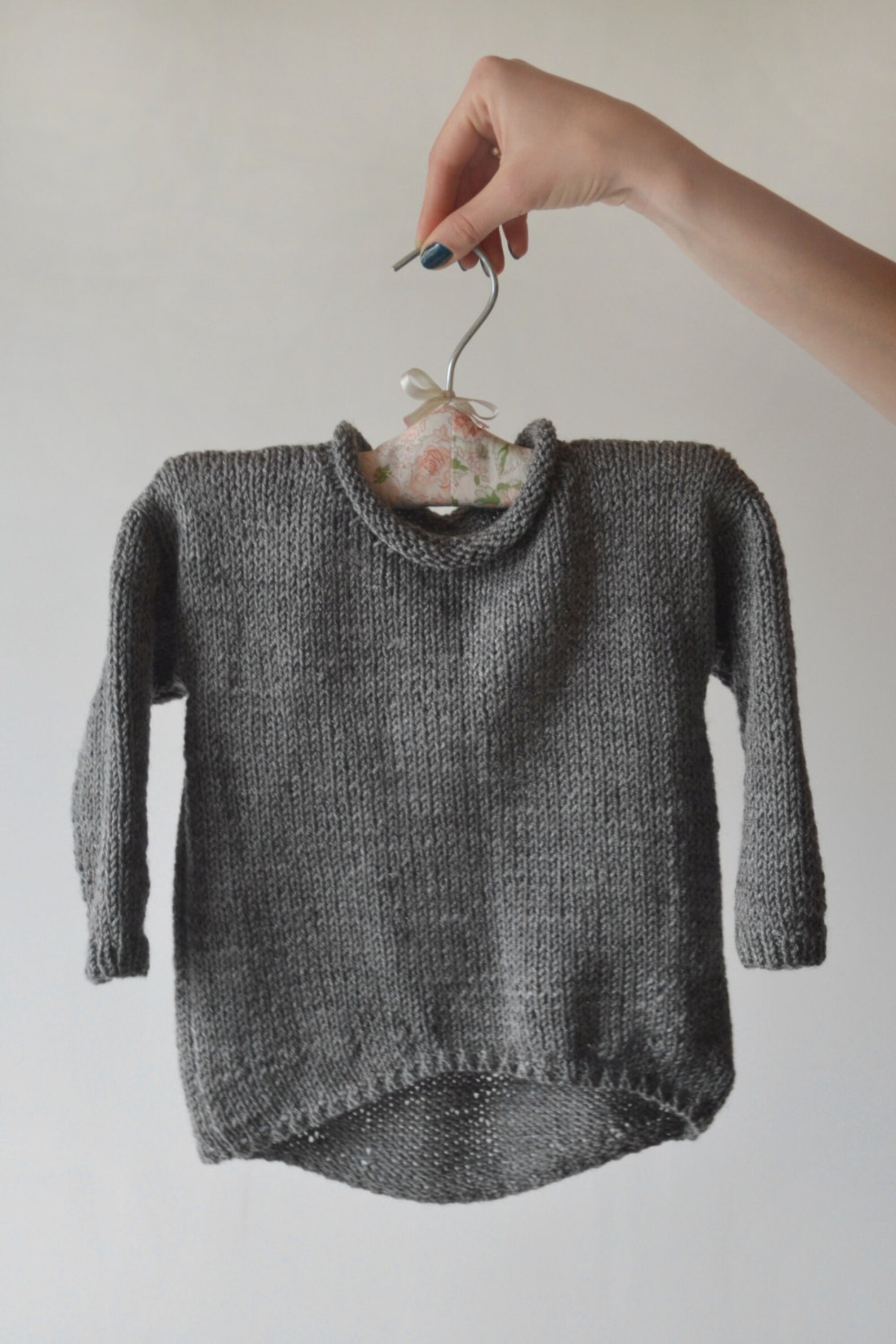 Hand Knit Toddler Sweater Hipster Kids Sweater Grey Boy Etsy
